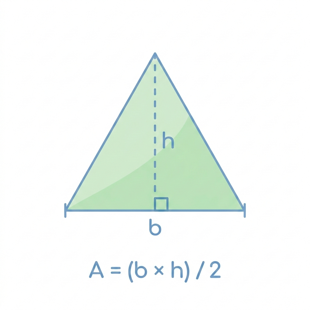 Fórmula del área de un triángulo